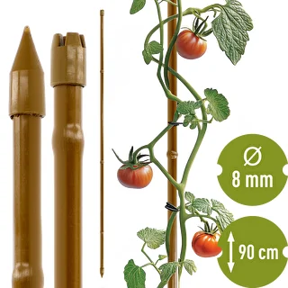 Beschichteter Stahl-Pflanzenstab in Bambusoptik, 90 cm x 8 mm