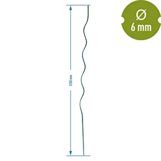 Spiral-Pflanzstab aus Stahl 1,25 m x 6 mm – photo 2