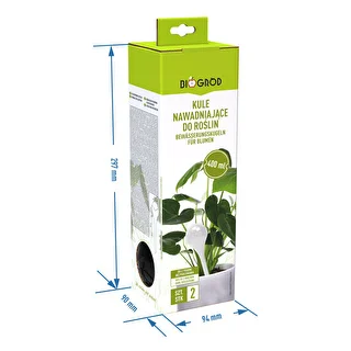 Bewässerungskugeln für Pflanzen, mattschwarz, 400 ml, 2 Stück – photo 4
