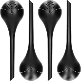 Bewässerungskugeln für Pflanzen, matt schwarz, 400 ml, 4 Stück