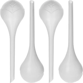 Bewässerungskugeln für Pflanzen, weiß, halbtransparent, 400 ml, 4 Stück – photo 1