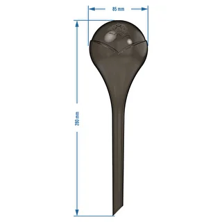 Bewässerungskugeln für Pflanzen, transparent schwarz, 400 ml, 2 Stück – photo 5
