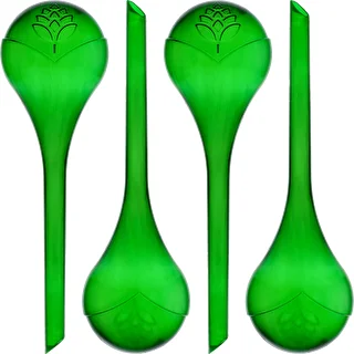 Bewässerungskugeln für Pflanzen, transparent-grün, 400 ml, 4 Stück
