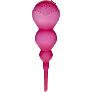 Bewässerungskugel, dreikammerig (dreifach), transparent rosa, 600 ml