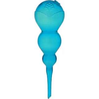Dreikammer-Bewässerungskugel, transparent blau, 600 ml