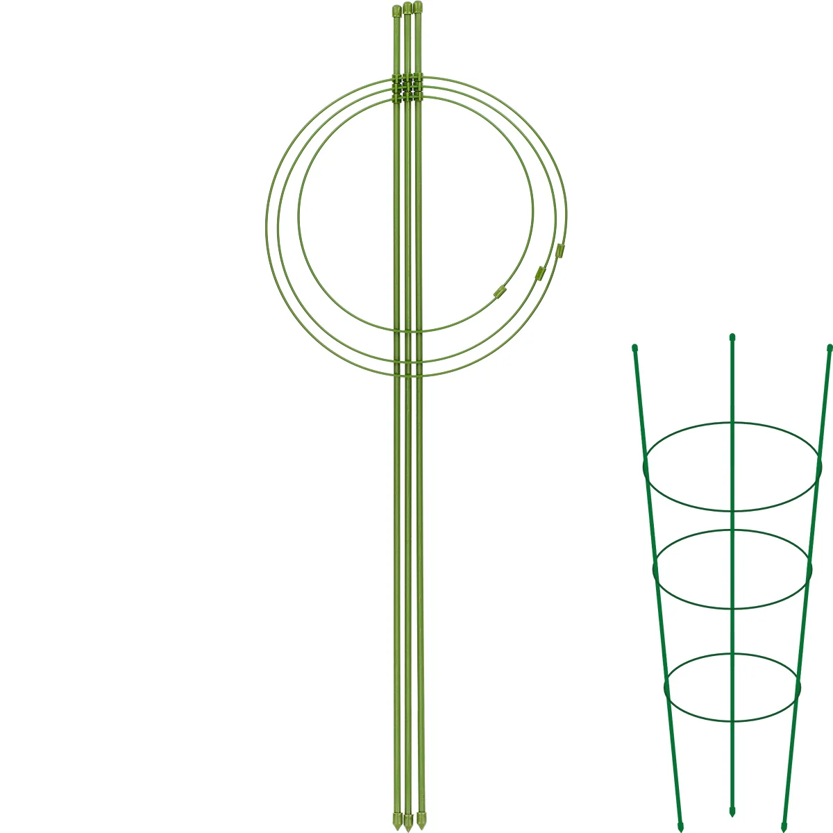 Pflanzen-Ringstütze, 3 Ringe, 0,7 m