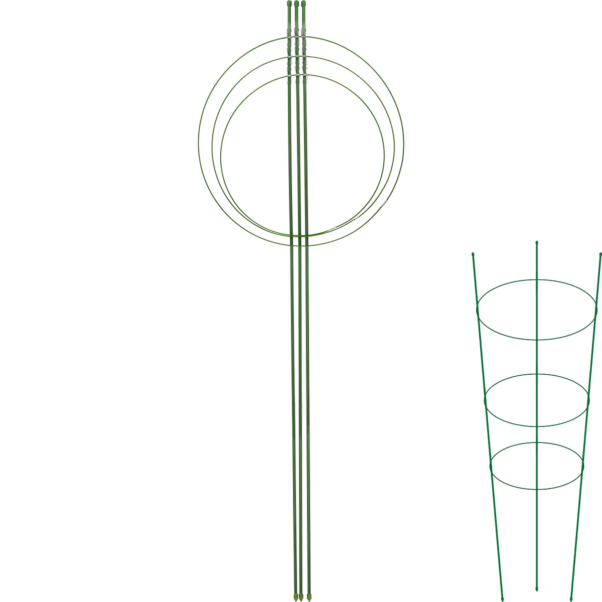 Ringstütze für Pflanzen, 3 Ringe, 1,2 m