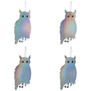 Reflektierender Vogelabwehr-Anhänger – Eule mit Glöckchen – photo 3