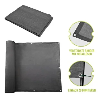 Schattierungsnetz (80 %, 140 g/m²) 0,9 x 5 m, graphitgrau – photo 6