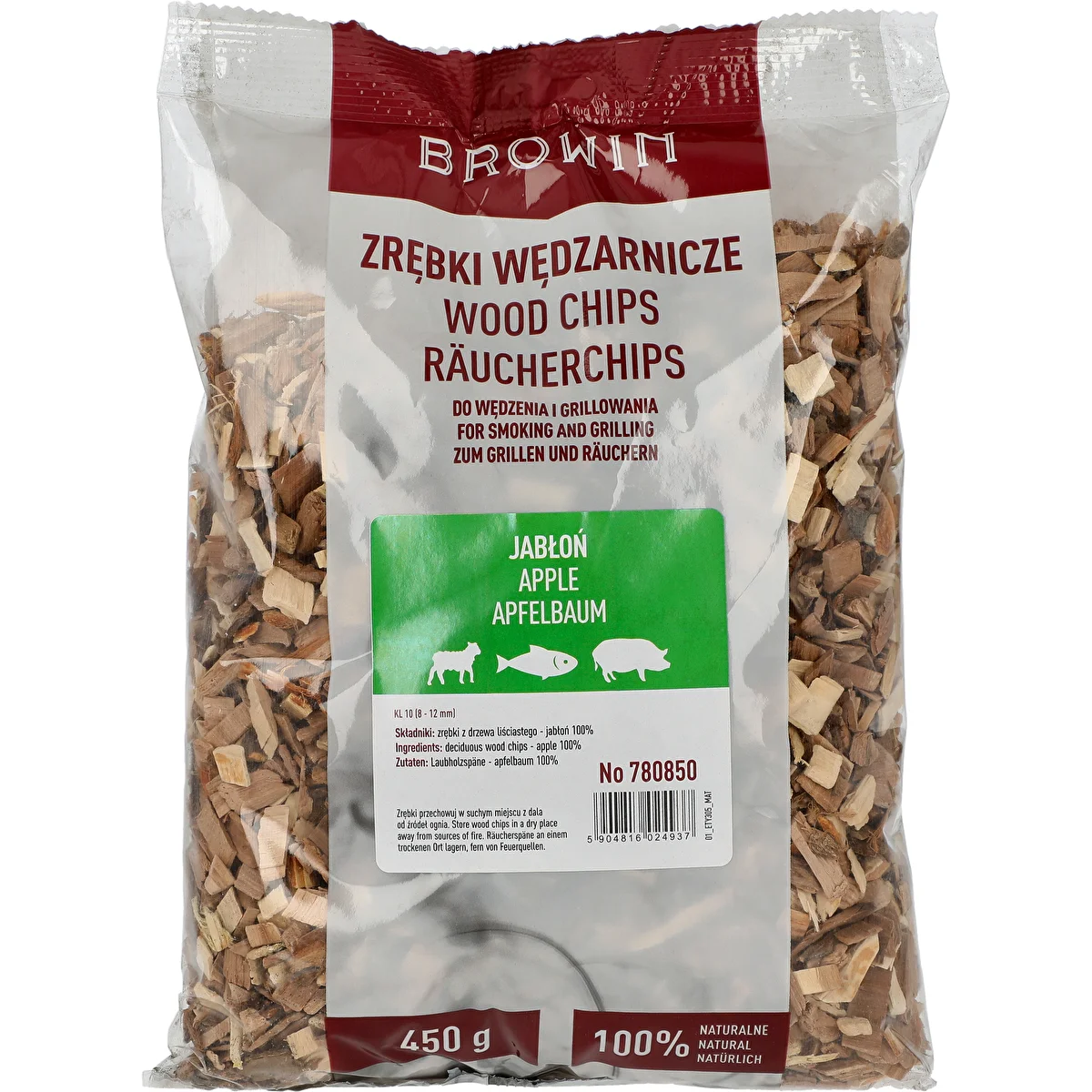 Räucher-/Grillchips, Apfelholz, 450 g, Kl. 10