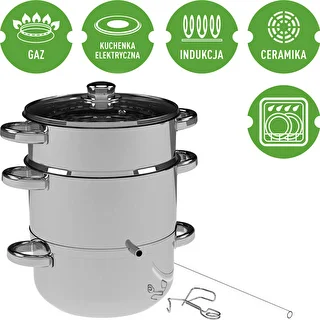 Edelstahl-Dampfentsafter mit Dampfgarer, 5 L – photo 4