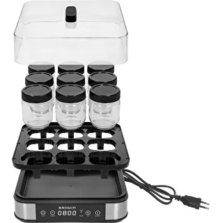 Joghurtbereiter mit Thermostat, 9 Gläser, 1,6 l – photo 3