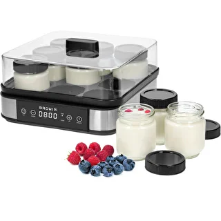Joghurtbereiter mit Thermostat, 9 Gläser, 1,6 l – photo 6