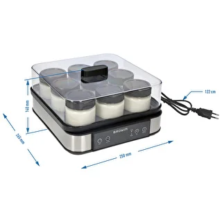 Joghurtbereiter mit Thermostat, 9 Gläser, 1,6 l – photo 11