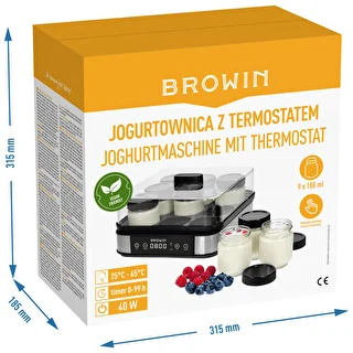 Joghurtbereiter mit Thermostat, 9 Gläser, 1,6 l – photo 12