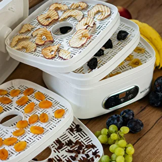 Dörrautomat für Pilze, Obst, Gemüse und Kräuter mit Temperaturregelung, 240 W, weiß – photo 19
