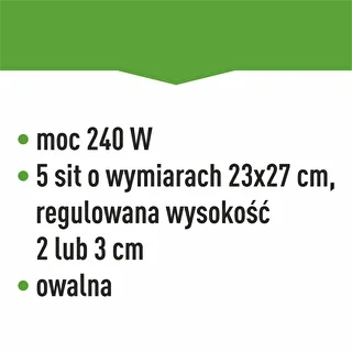 Dörrautomat für Pilze, Obst, Gemüse und Kräuter mit Temperaturregelung, 240 W, transparent – photo 18
