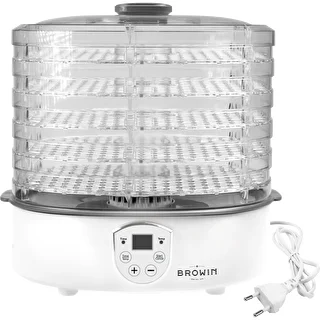 Dörrautomat für Pilze, Obst, Gemüse und Kräuter mit Temperaturregelung, 240 W, transparent – photo 4
