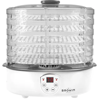 Dörrautomat für Pilze, Obst, Gemüse und Kräuter mit Temperaturregelung, 240 W, transparent – photo 2