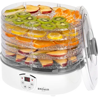Dörrautomat für Pilze, Obst, Gemüse und Kräuter mit Temperaturregelung, 240 W, transparent – photo 6