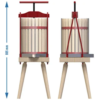 Rahmenpresse für Obst – mit Holzkorb, 10 L – photo 6