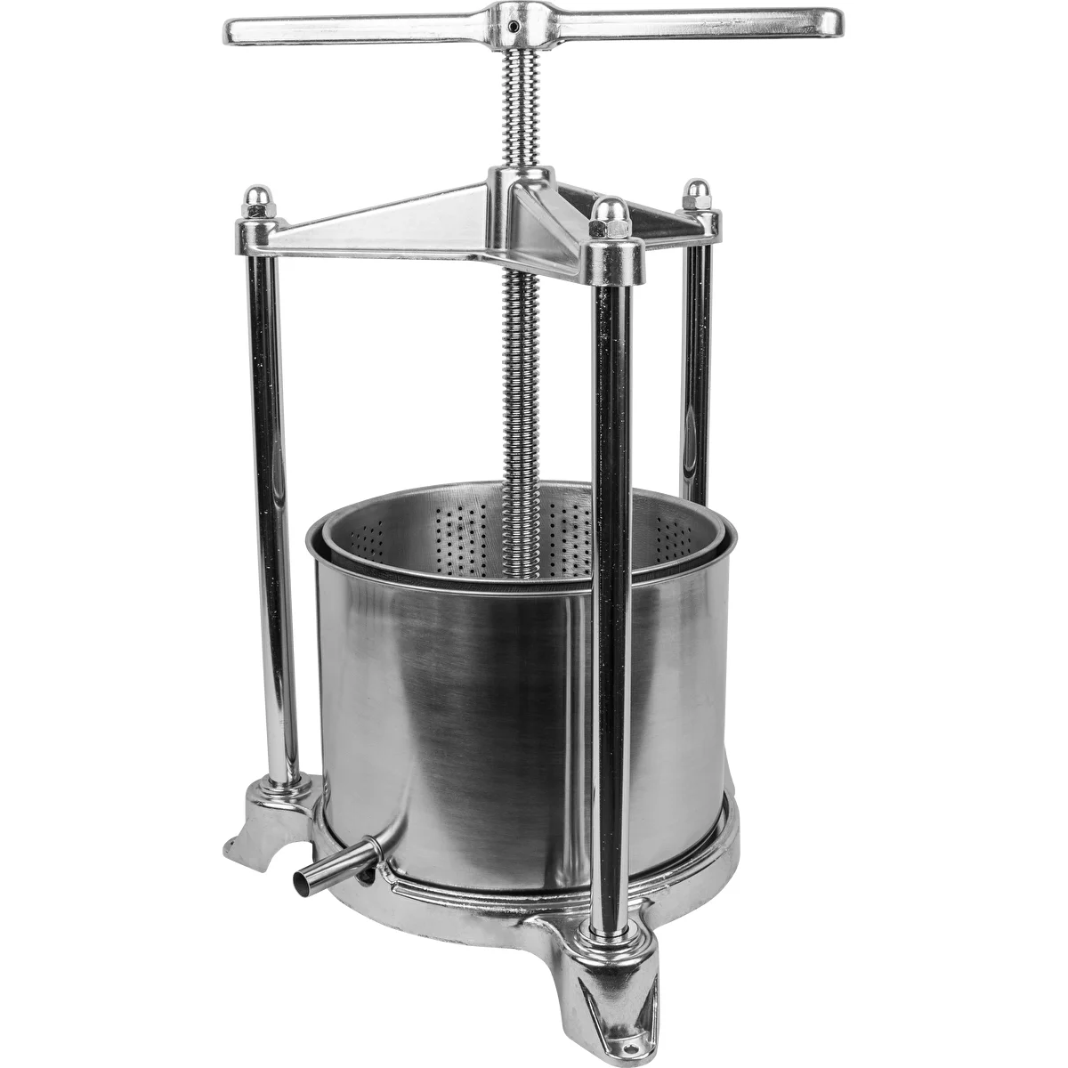 Rahmenpresse für Obst – Edelstahl, 5 l