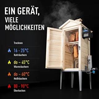 Räucherschrank mit WLAN, 200 L – dragON WOOD 100IQ mit elektrischem Heizmodul und Steuerung – photo 5