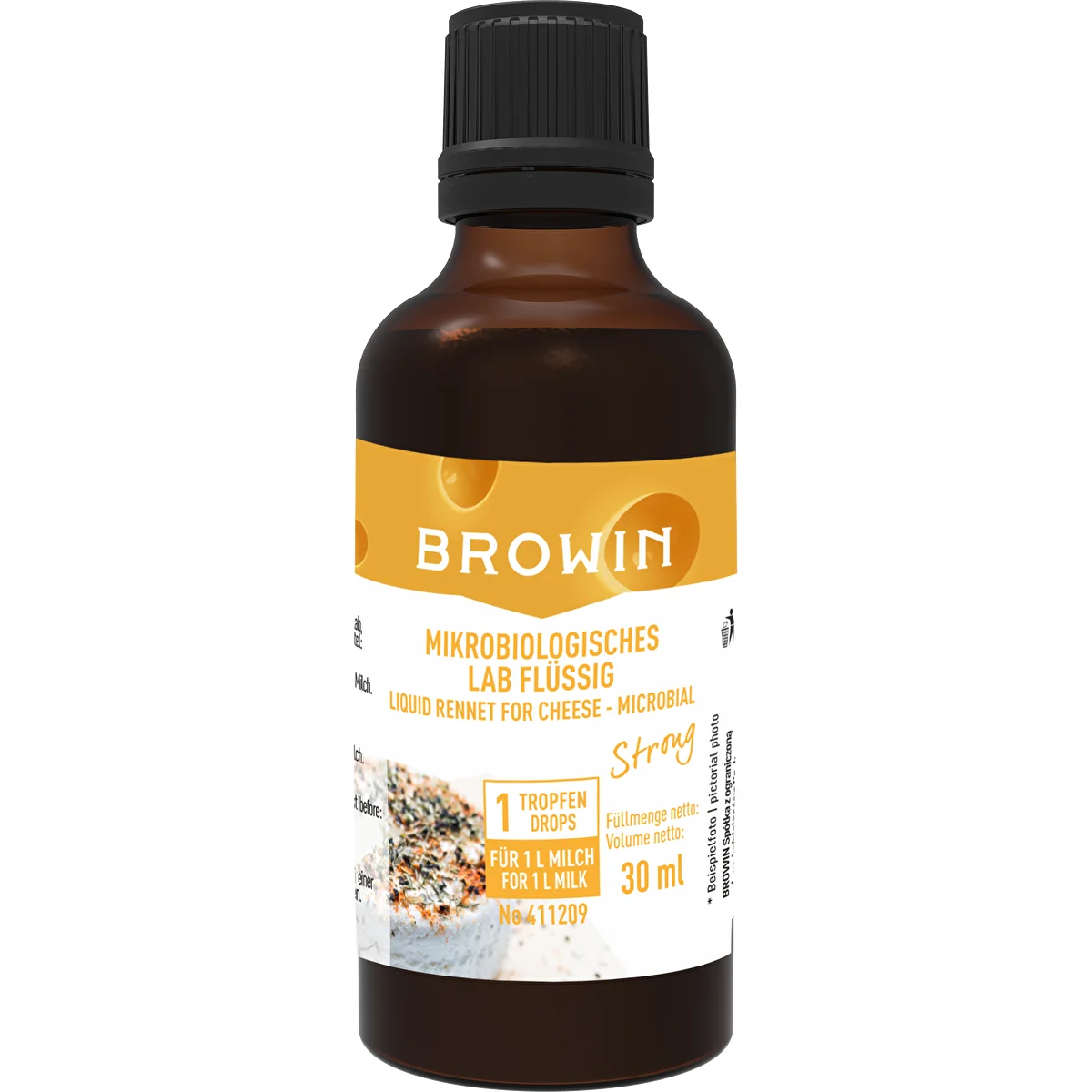 Mikrobielles Lab für die Käseherstellung, Strong, 30 ml