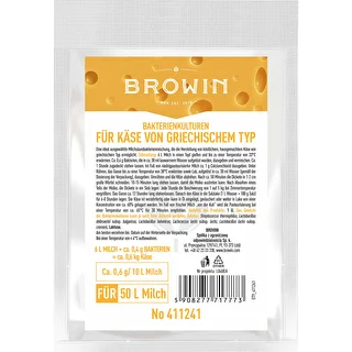 Bakterienkulturen für griechischen Käse (Feta-Typ)