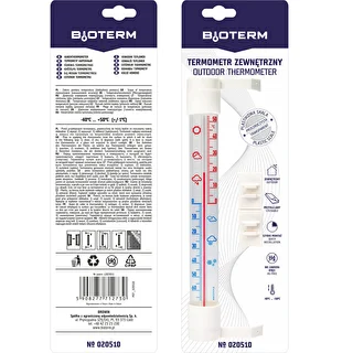 Außenthermometer mit transparenter Skala (-70 °C bis +50 °C) 23 cm, Mix – photo 8