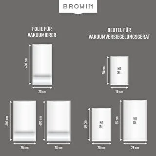 Strukturierte Vakuumbeutel für Vakuumierer 15x20 cm, 50 Stück. – photo 15