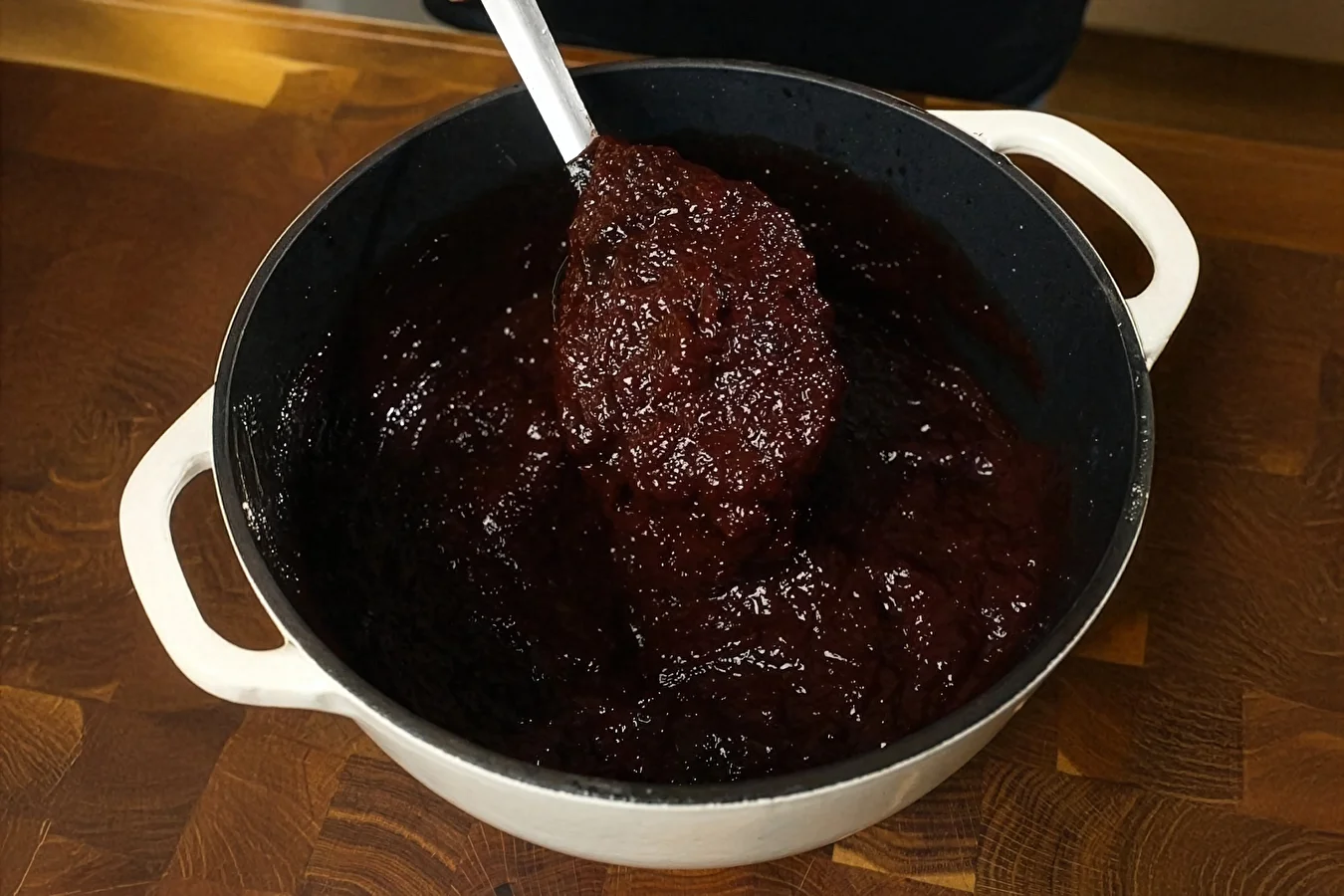 Pflaumenmus mit Schokolade