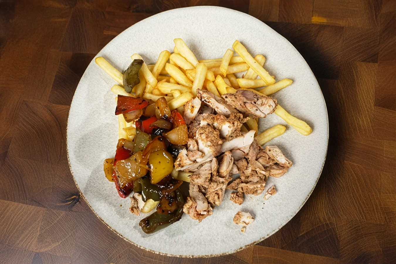Gyros aus Hähnchenschenkeln