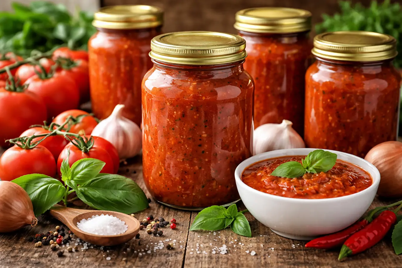 Tomatensoße zum Einmachen