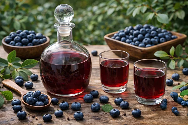 Heidelbeerlikör aus Kulturheidelbeeren