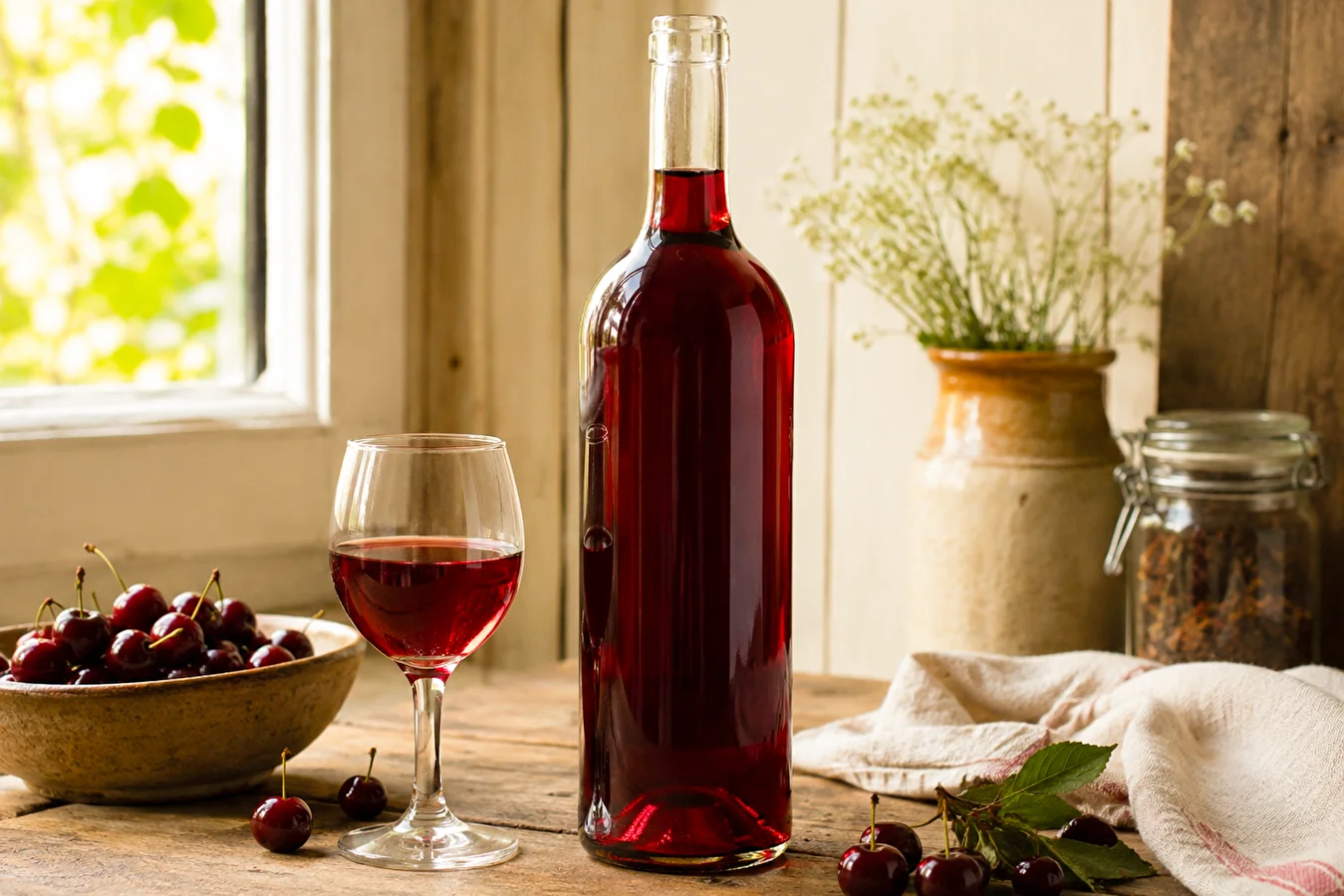 Wein aus Süßkirschen