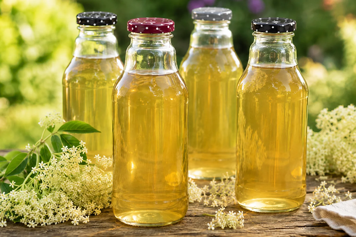 Holunderblütensirup mit Pektinzusatz