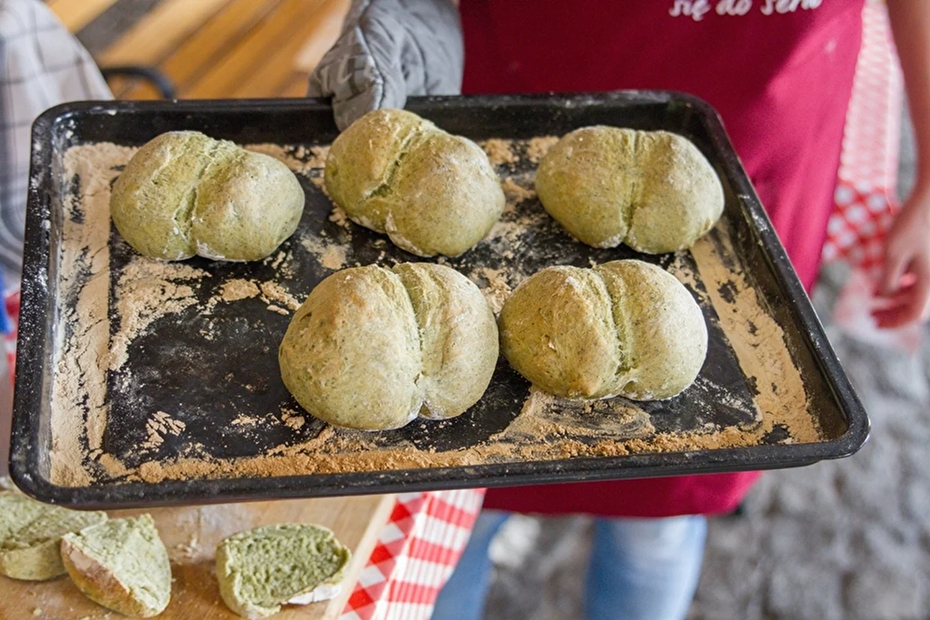 Spinatbrot / Spinatbrötchen