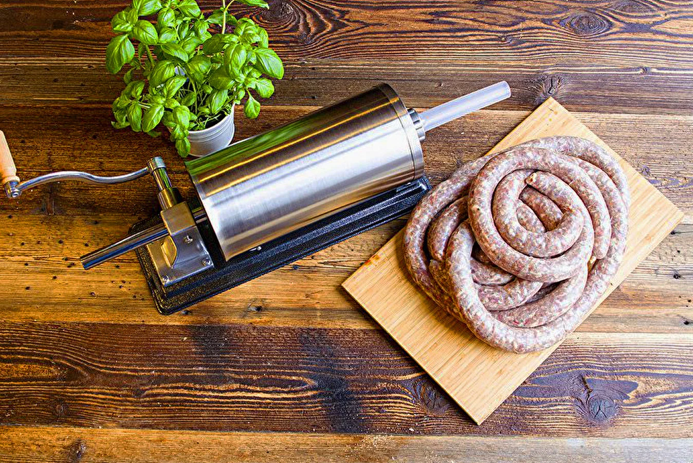 Hausgemachte weiße Wurst - gebrüht