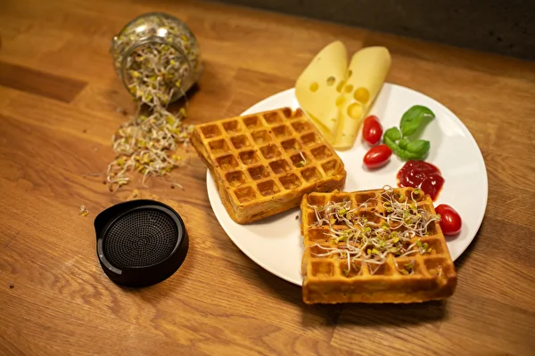 Herzhafte Waffeln