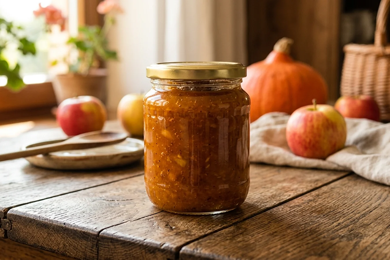 Kürbis-Apfel-Konfitüre