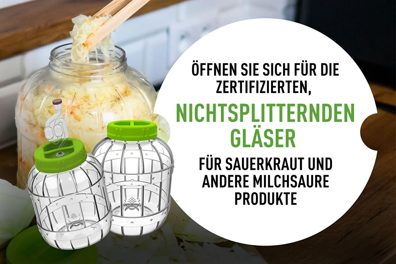 Öffnen Sie sich für die zertifizierten, nichtsplitternden Gläser!