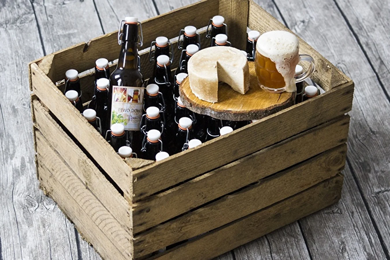 Hausgemachter Bierkäse