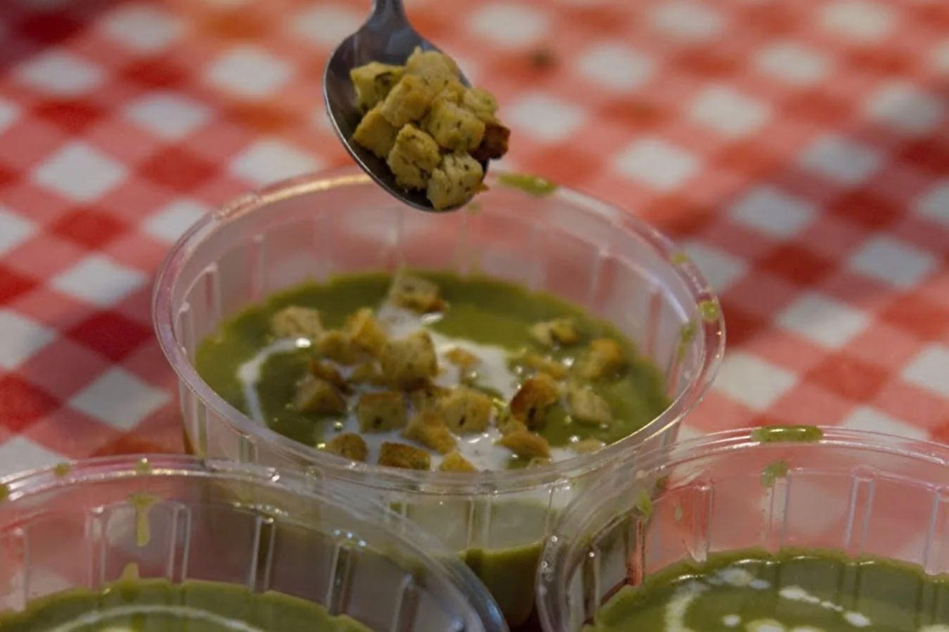 Cremige Spinatsuppe