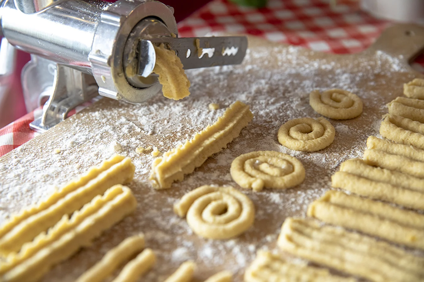 Plätzchen aus dem Fleischwolf