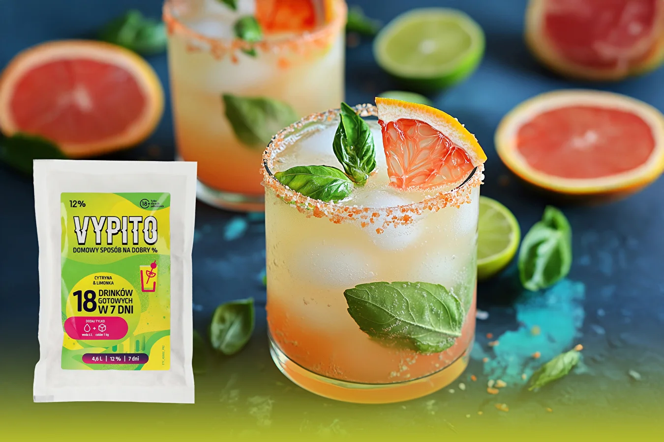 VYPITO Limette & Basilikum – erfrischender Drink mit Basilikum-Note und Zitrusfrische