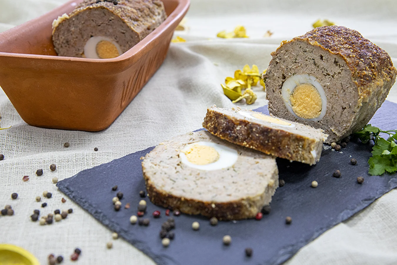 Falscher Hase – Hackbraten mit Ei