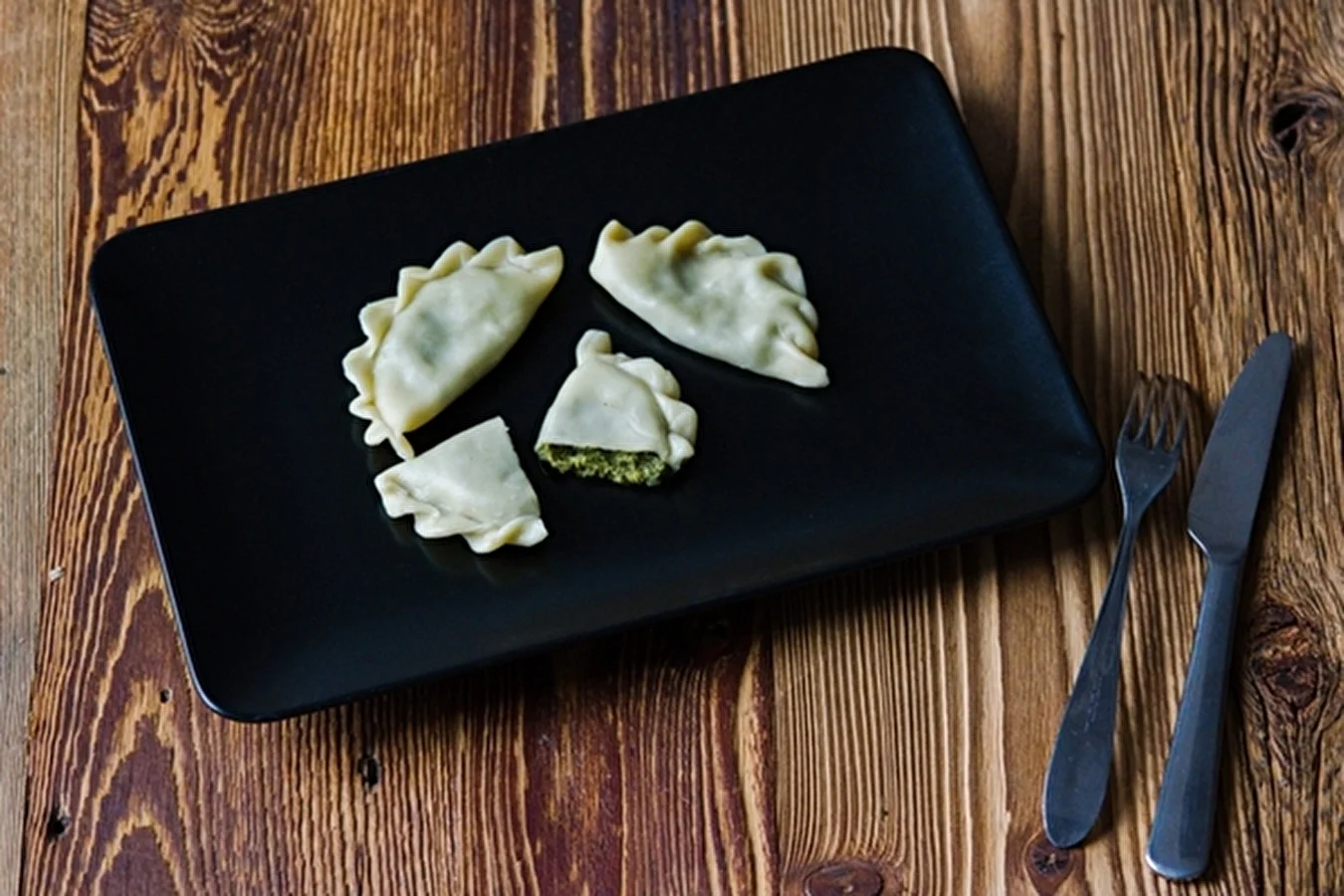 Pierogi mit Spinat