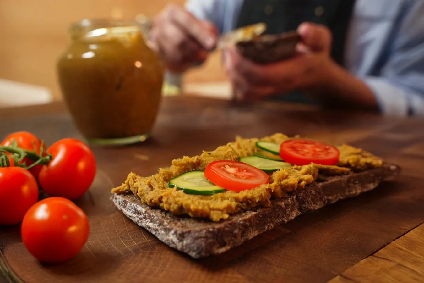 Vegetarische Linsen-Kürbis-Pastete aus dem Schinkenkocher