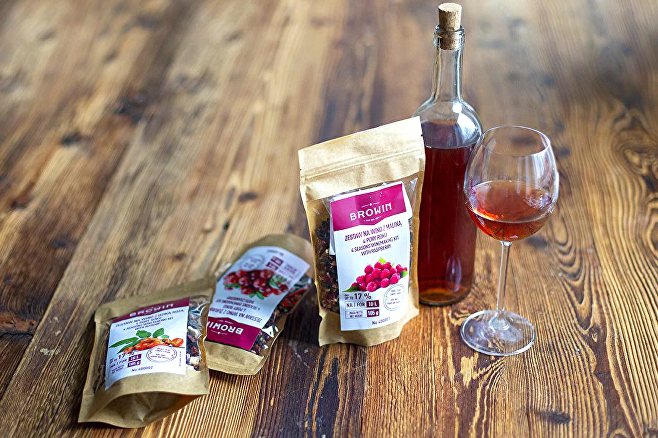 Himbeerwein aus Trockenfrüchten